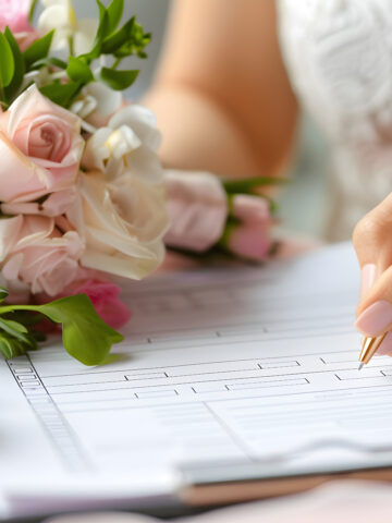 Preventivo matrimonio in Excel con tabella spese