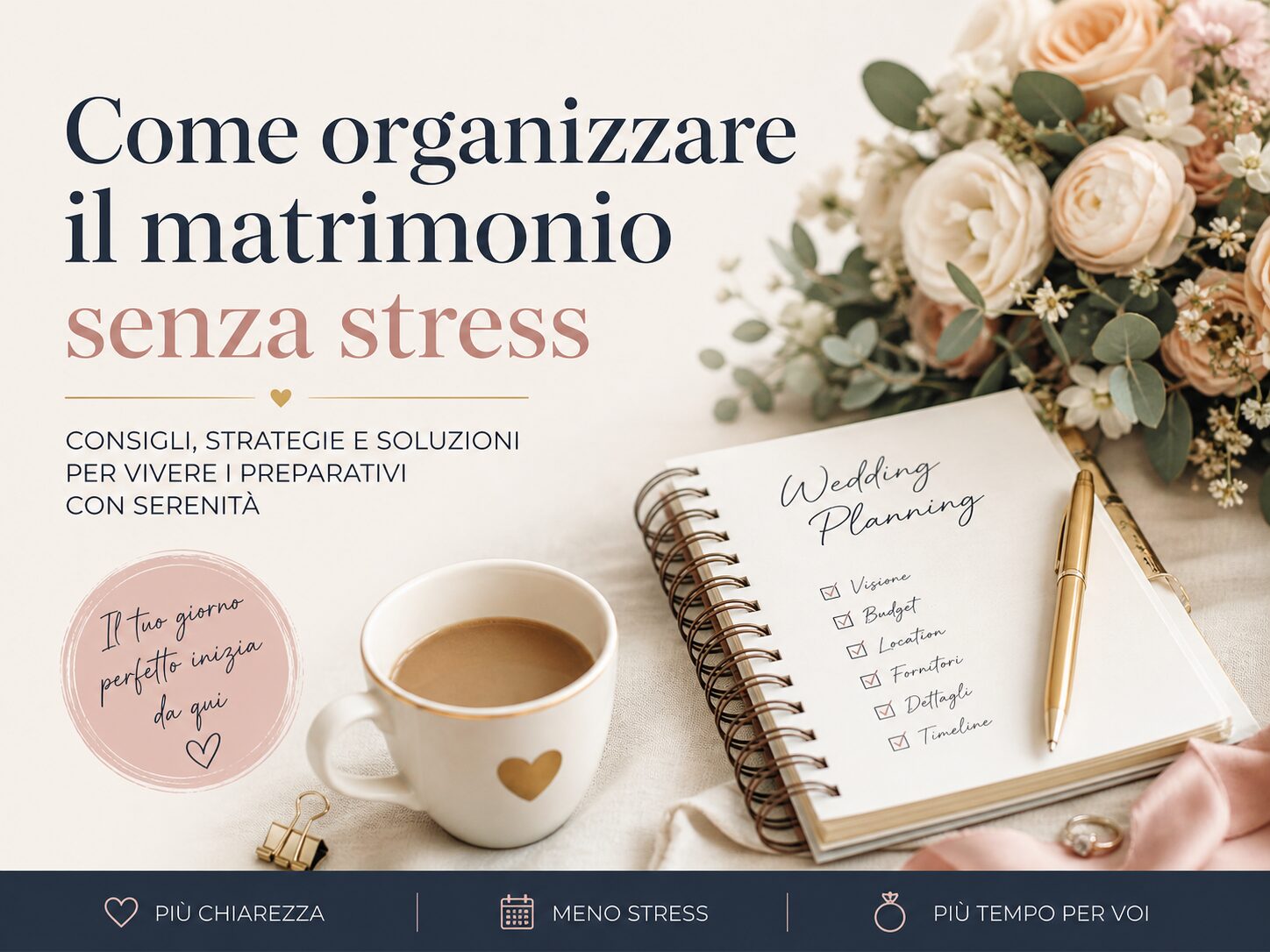 Come organizzare il tuo matrimonio senza stress